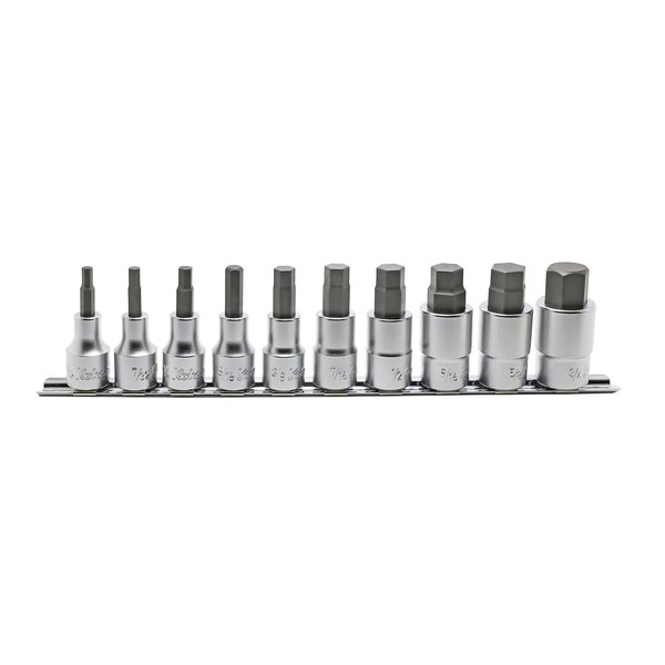 Ko-Ken Bit Socket set 3/16-3/4 Hex 300mm 10 pieces 1/2 Sq. Drive RS4010A/10-L60